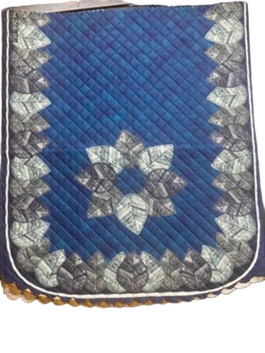 Blue Sofa Cover - Pattern: Printed