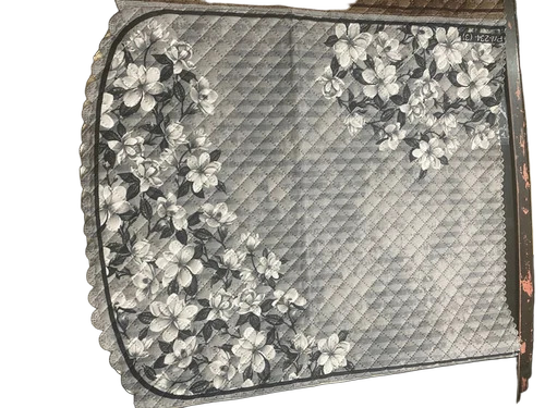 Grey Designer Sofa Cover - Pattern: Printed