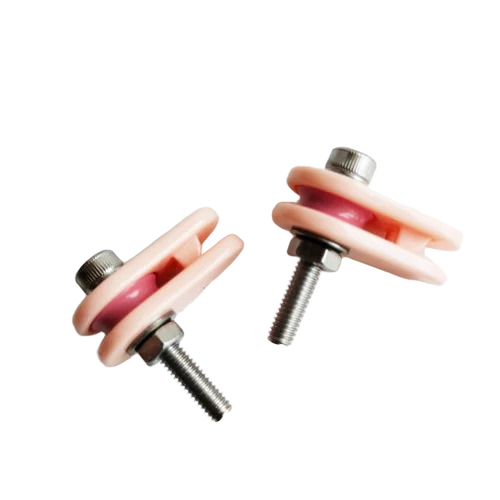 Pink Ceramic Cage Pulley