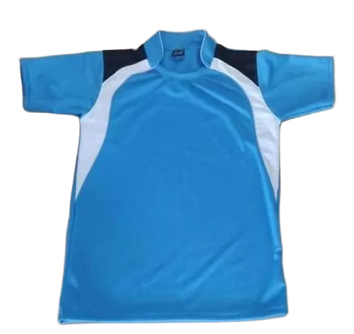 Plain Half Sleeve Sports T Shirts - Color: Multicolor