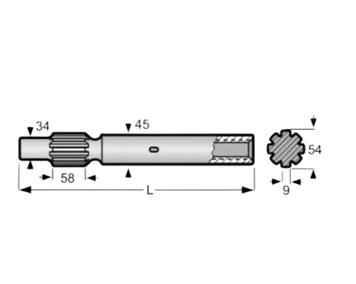 R32 Shank Adaptor - Color: Black
