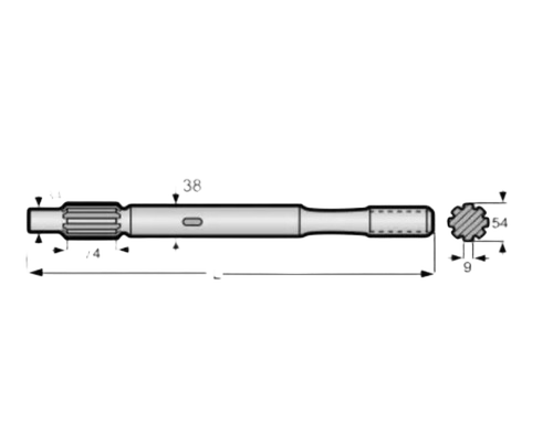 R32 Shank Adaptor - Color: Black