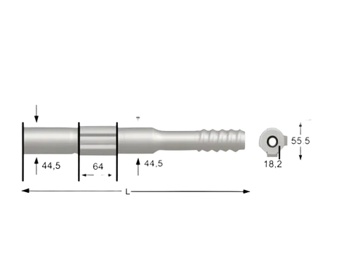 T38 7304754360 Shank Adaptor - Application: M 120 - Pd 200