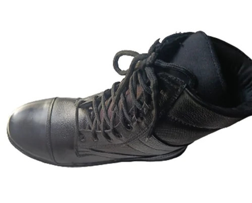 Black Men Leather Long Boots - Feature: Durable