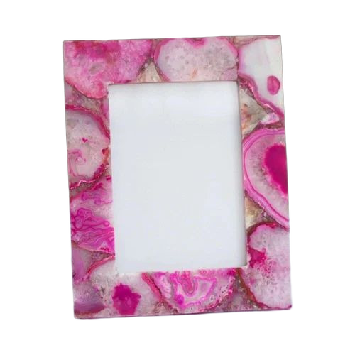 Light Pink Agate Photo Frame