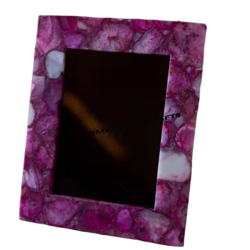 Pink Agate Photo Frames
