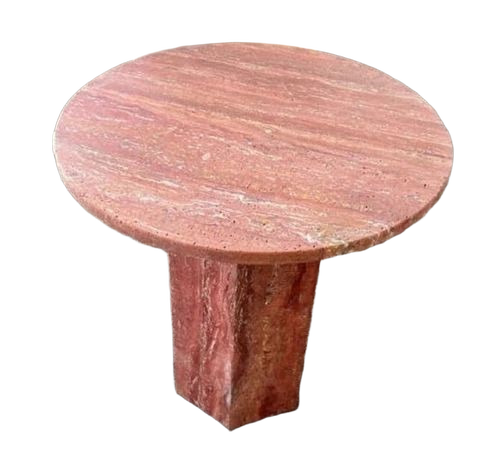 Red Travertine Coffee Table