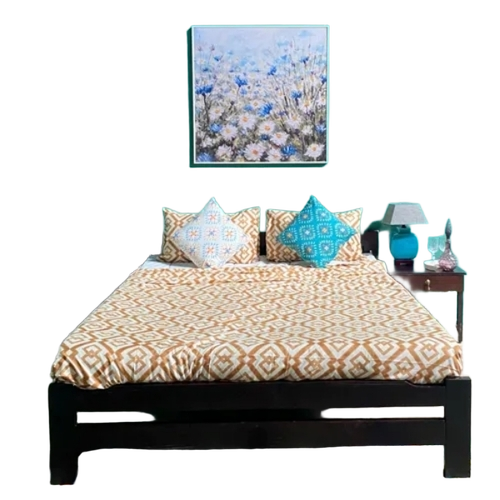 Wooden Double Bed - Assembly: No Assembly Required