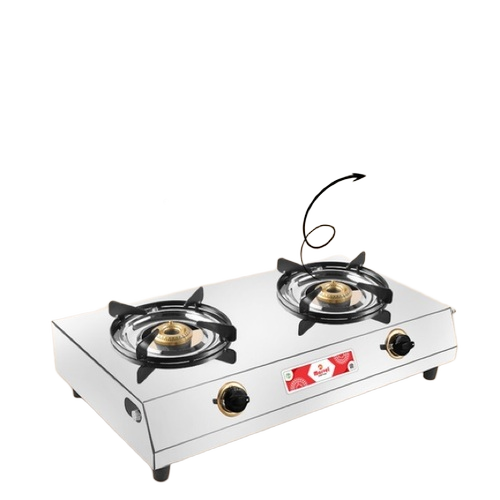 2 Burner Gas Stove - Features: Low Maintenance