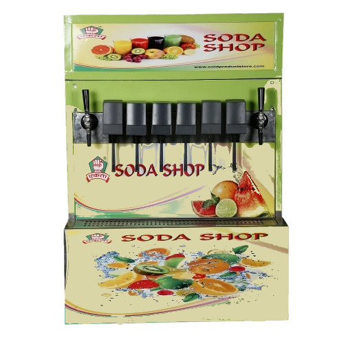 6 Carbonated + 2 Juice Dispenser Machine With Booster Valve - Automatic Grade: Automatic