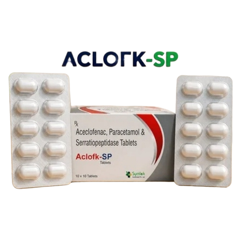 Aceclofenac Paracetamol And Serratiopeptidase Tablets - Age Group: Adult