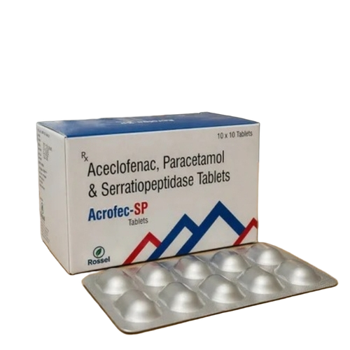 Aceclofenac Paracetamol Serratiopeptidase Tablet - Age Group: Children