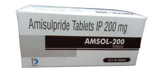 Amisul 200 Tablets - Color: White