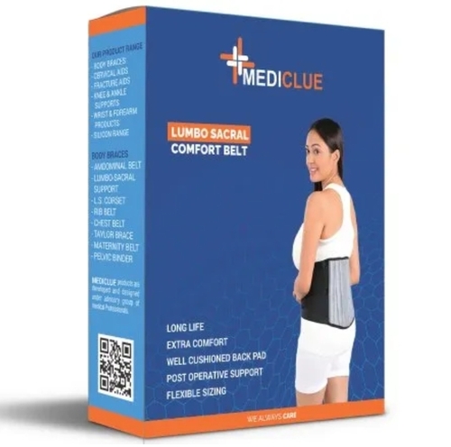 Lumbo Sacral Comfort Belt - Color: Black