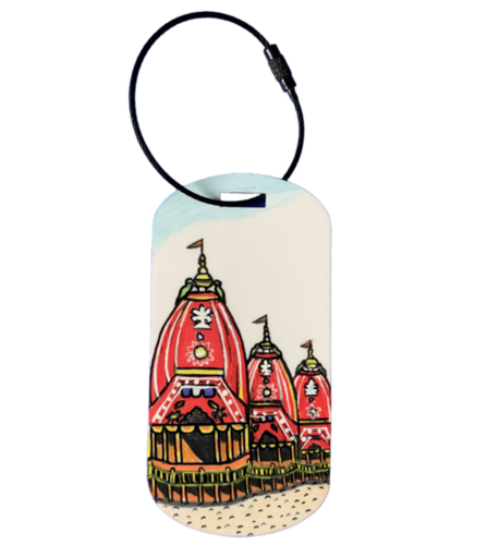 Rath Yatra Puri Jagannath Luggage Tag - Hardness: Hard