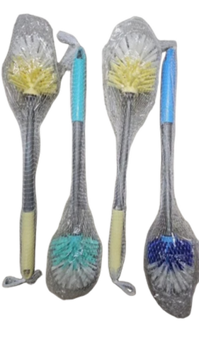 50cm Sea Green Polypropylene Toilet Brush - Plastic Handle, Medium Bristle | Standard Size, Toilet Cleaning