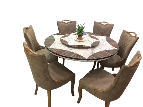 Brown Dinning Table Set - General Use: Indoor Furniture