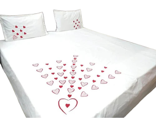 Kerala Embroidered Double Bedsheets