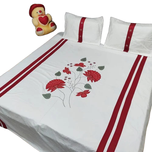 Kolkata Embroidered Double Bed Sheets