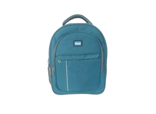 Polyester Sky Blue Backpack School Bags