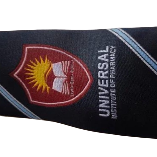 Center Logo Jacquard Tie