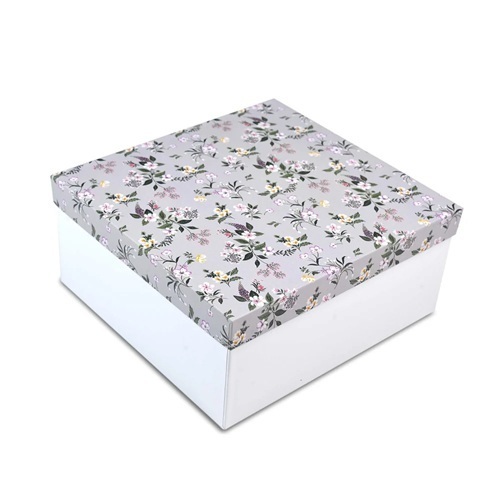 White Printed Kappa Board Gift Packaging Box