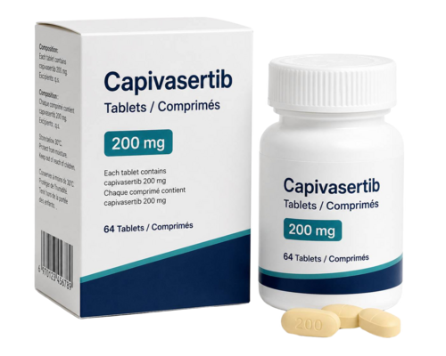 Capivasertib Tablets Comprimes 200mg - Cream Powder, 64 Tablets | Effective Health-Care Tablet, 2 Years Shelf Life