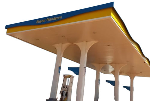 Petrol Pump Canopy - Material: Iron