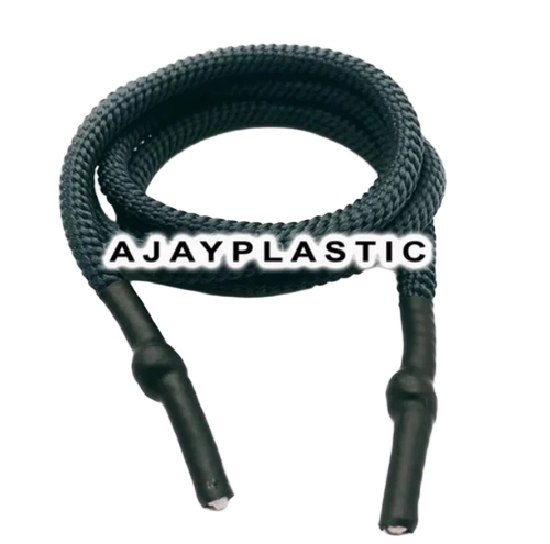 Polyolefin Garment Draw String Cord Heat Shrink Tube - Color: Black
