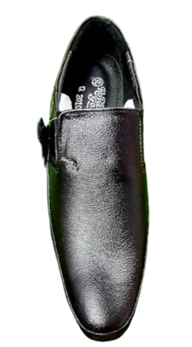 Men Leather Slip On Shoes - Color: Brown