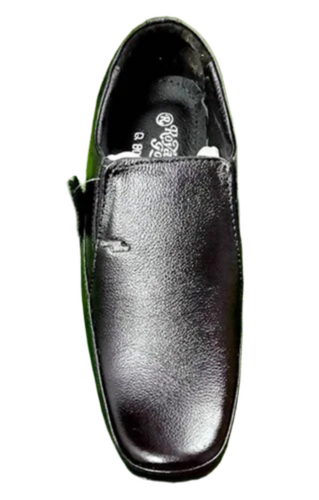 Men Walkers Black Leather Slip On Shoes - Color: Brown