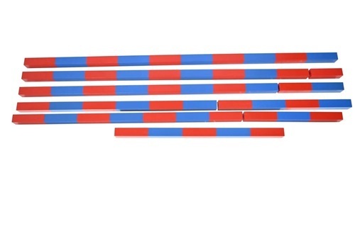 Rectangular Number Rods Teak Wood