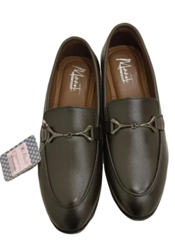 Dark Brown Casual Loafer Shoes - Leather, Size 10, 400 gm | Men, Slip On, Brown, Rainy, Spring, Summer, Winter