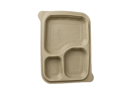 3 Compartment Meal Tray - Capacity: 800 Milliliter (Ml)