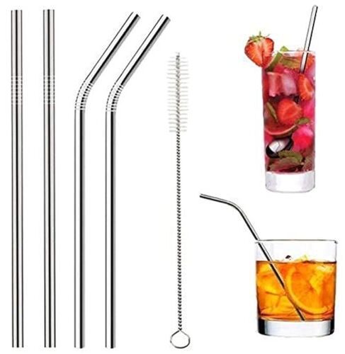 Reusable Stainless Steel Straw Set