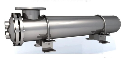 Stainless Steel Heat Exchanger - Color: Silver