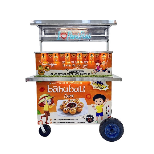 Stainless Steel Pani Puri Cart - Capacity: 1000 Pcs/Hr