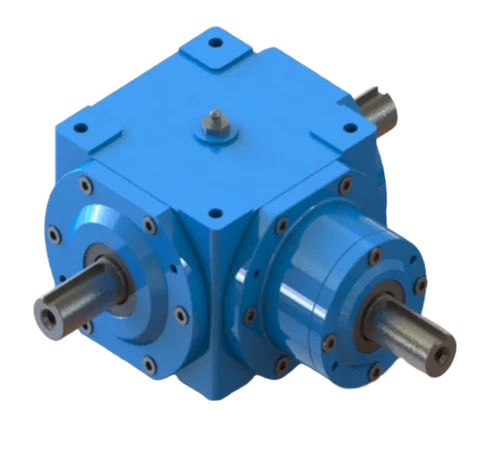 Bevel Helical Gearbox - Color: Blue