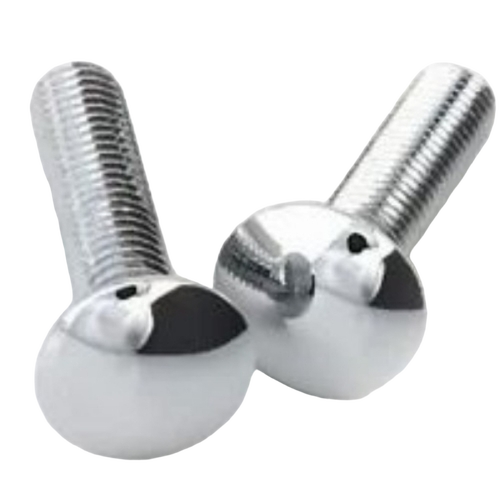 Carriage Bolts - Color: Silver