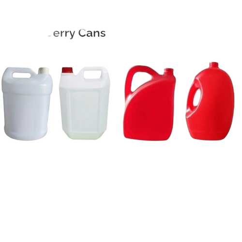 Colored Hdpe Jerry Cane - HDPE 5 Ltr Red and White Screw Cap | Biodegradable Eco-Friendly Glossy Finish Heat Resistant