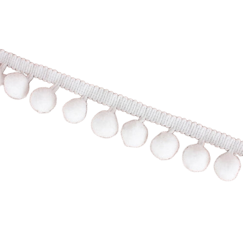White Pom Pom Lace
