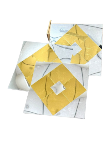 Glass Mirror Mosaic Tiles - Pattern: Square Edge