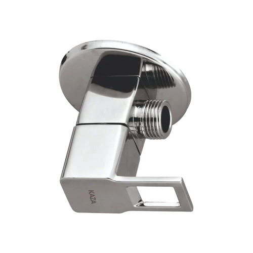 Silver 15 Mm Blush Angle Cock - Stainless Steel, Silver, Satin Finish | Durable, Home Use