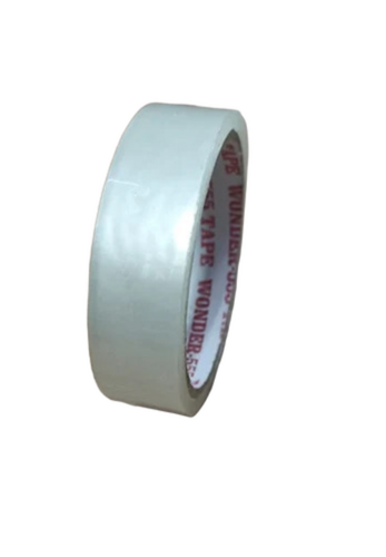 60m White Bopp Adhesive Tape