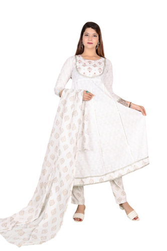 Cotton Hand Work Ladies Kurta Set