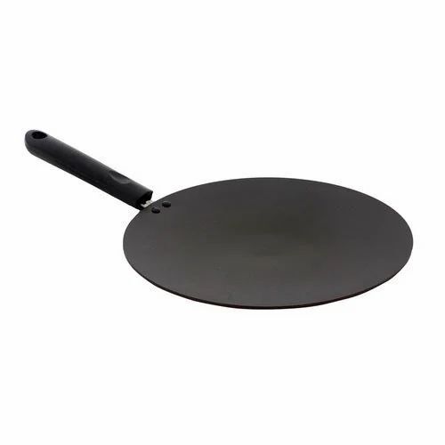 Non Stick Flat Tawa - Color: Black