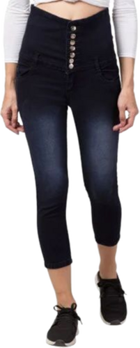 Ladies Denim High Rise Jeans
