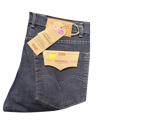 Mens Grey Regular Fit Denim Jeans - Age Group: >16 Years