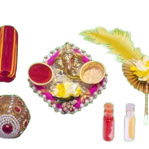 Decorative Bhaidhooj Teeka Plate - Color: Comes In Various Colors