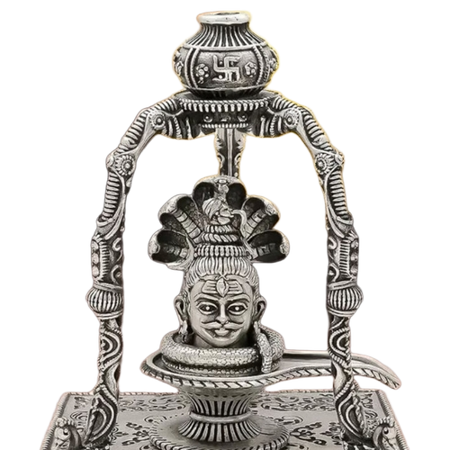 Handcrafted 925 Sterling Silver Shiv Ling Idol - Features: Light Weight